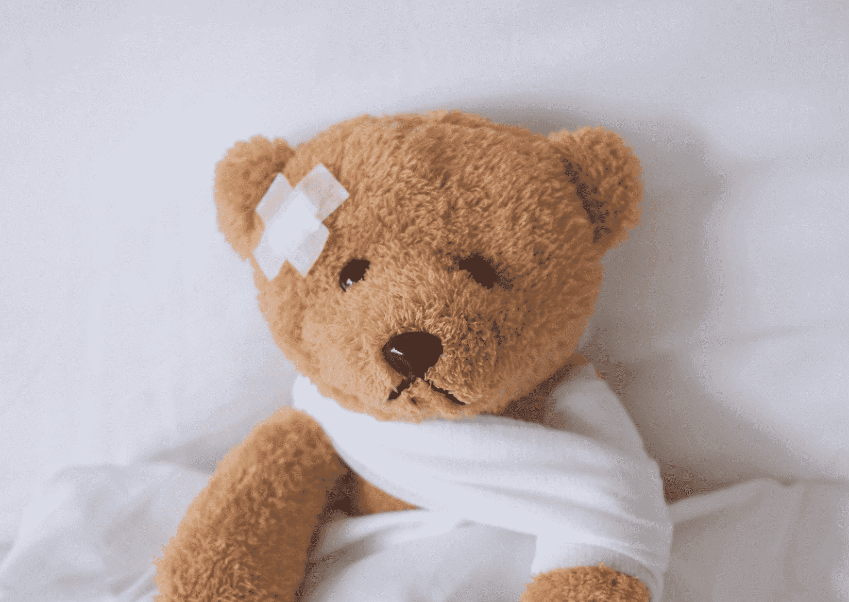 Ein kranker Teddybär stellvertretend für die Vorsorgeberatung
