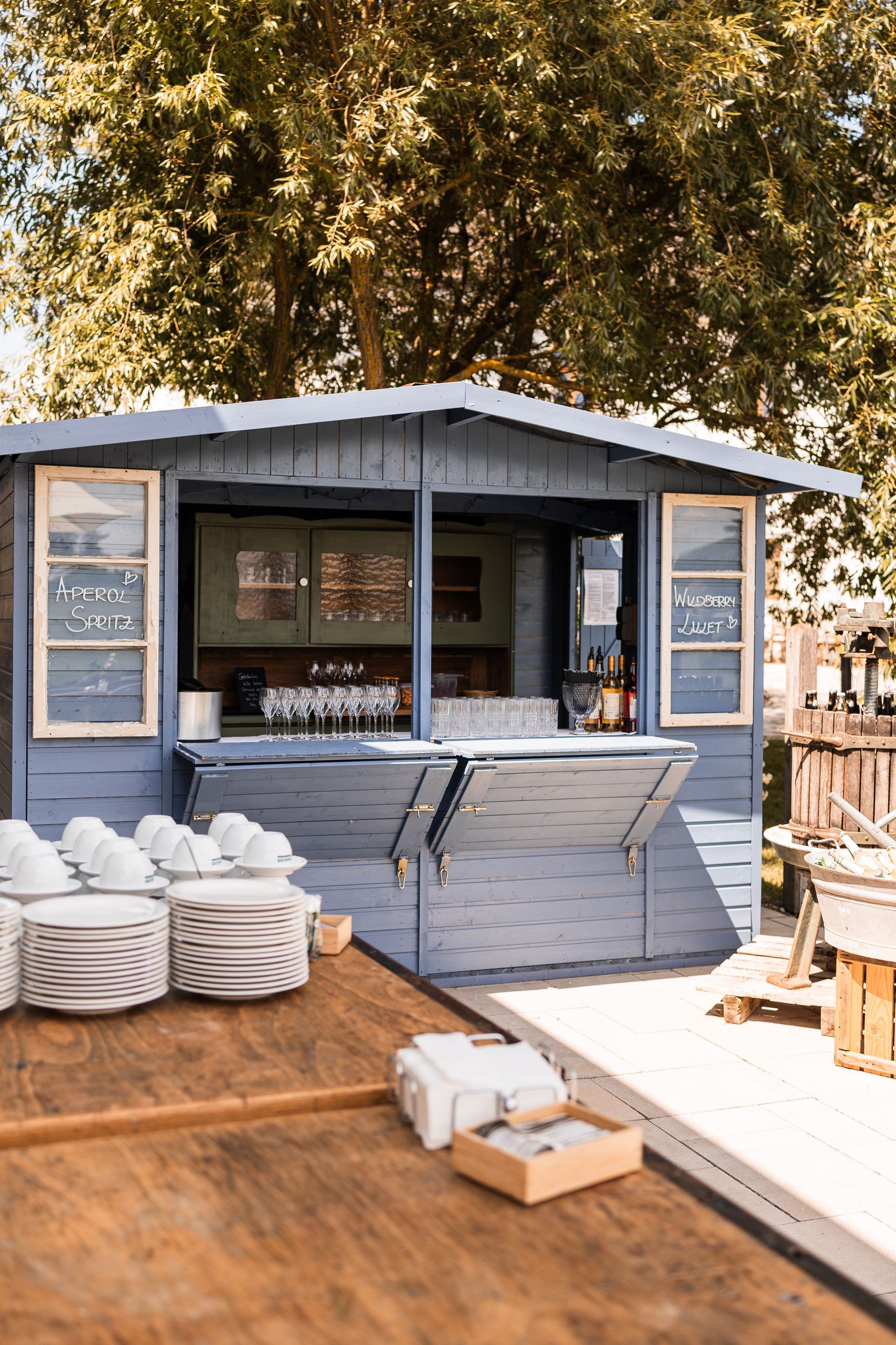 Auf diesem Foto sieht man die Gebäude von Schloss Egg