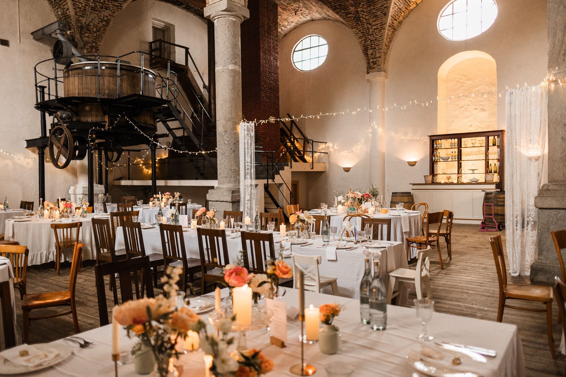 Bräuhaus Schwarzach Auf diesem Foto sieht man den Innenraum des Bräuhauses in Schwarzach