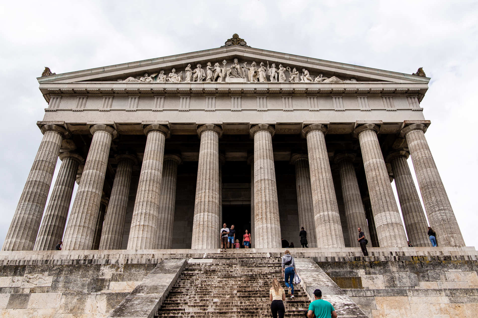 Walhalla in Donaustauf Das Foto zeigt die Walhalla von vorne