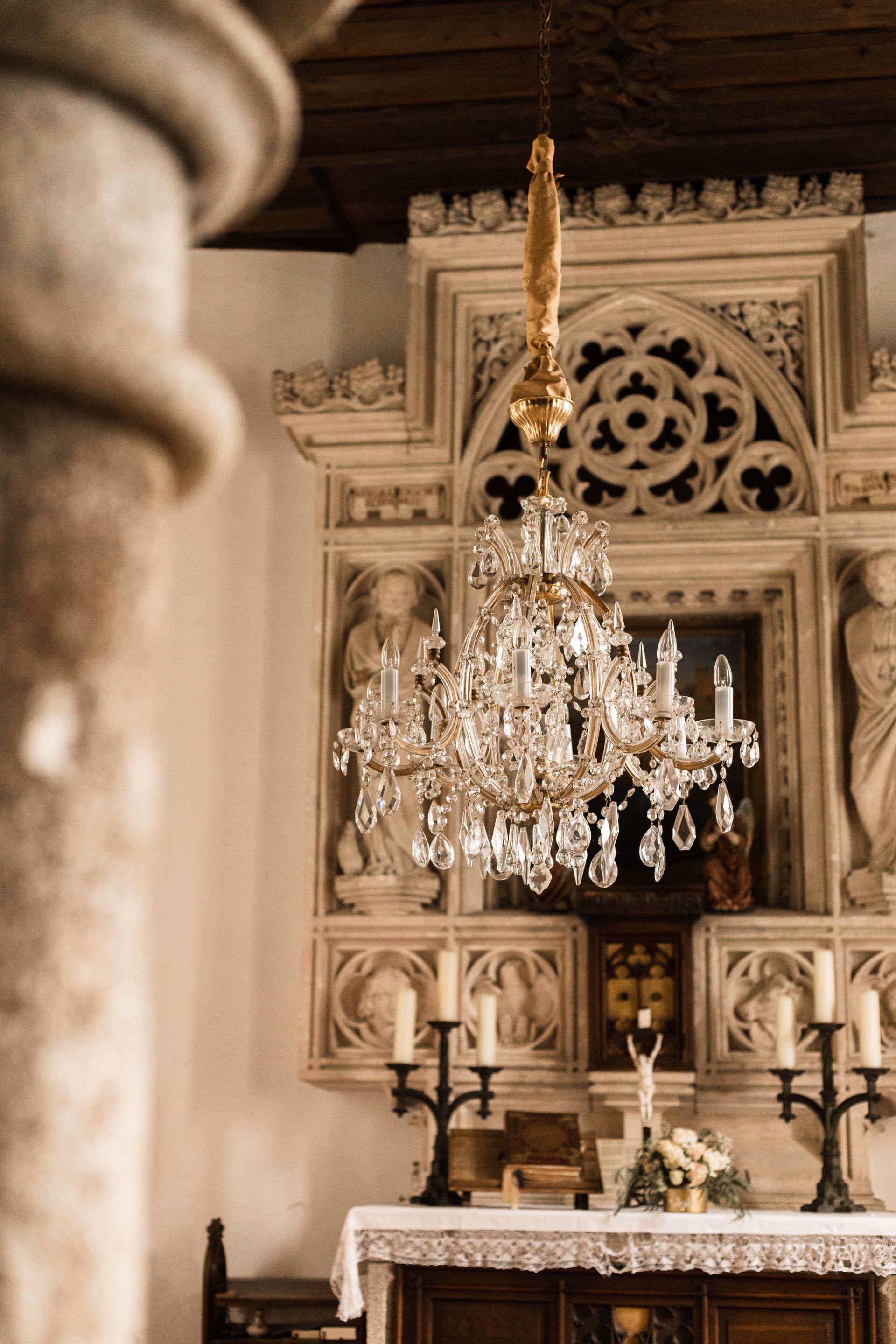 Auf diesem Foto sieht man die Kapelle auf dem Schloss Egg