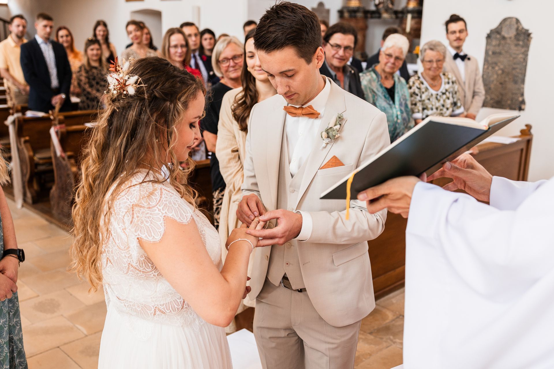 Ringtausch Auf diesem Foto sieht man den Ringtausch