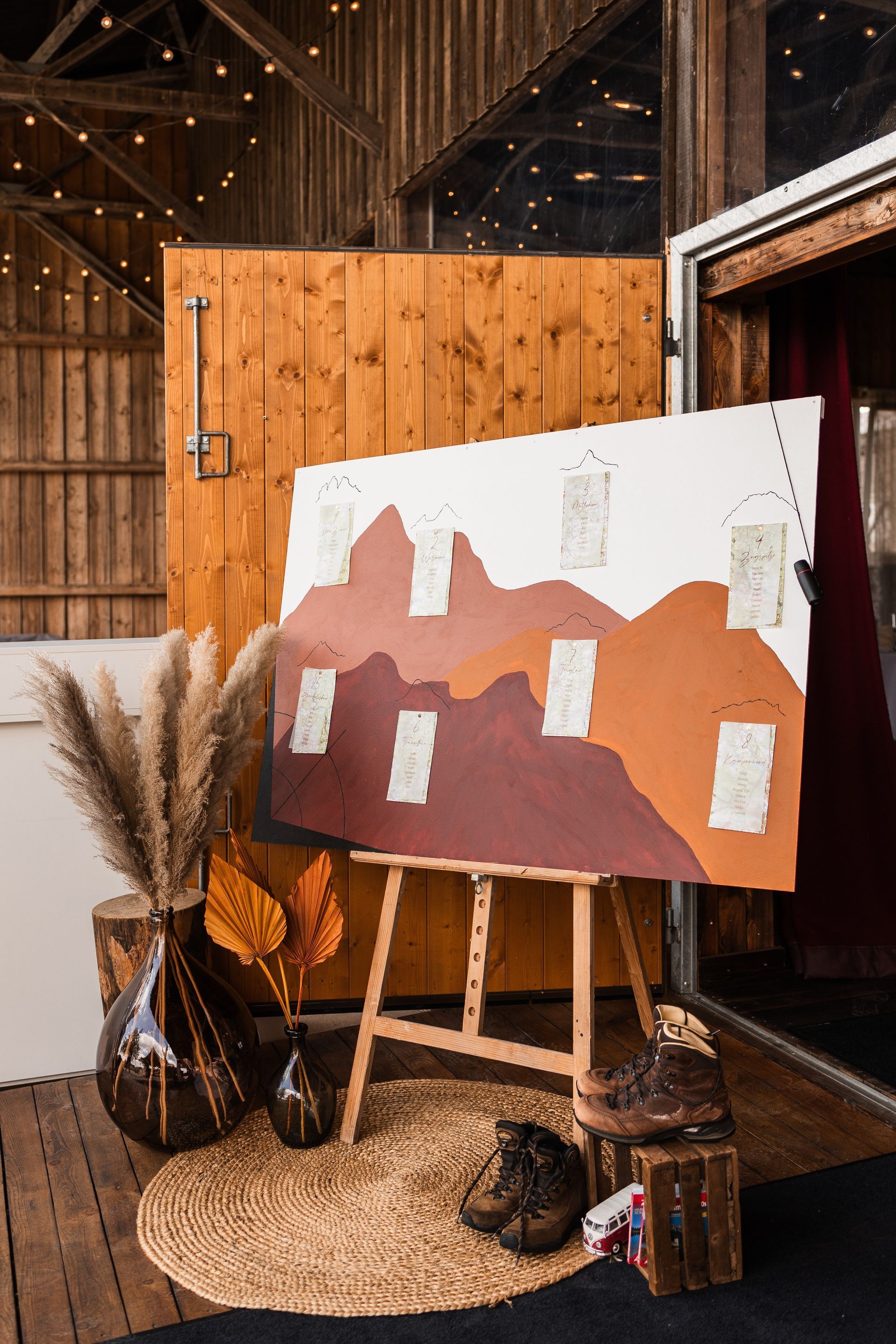 Tischplan Auf diesem Foto sieht man den Tischplan