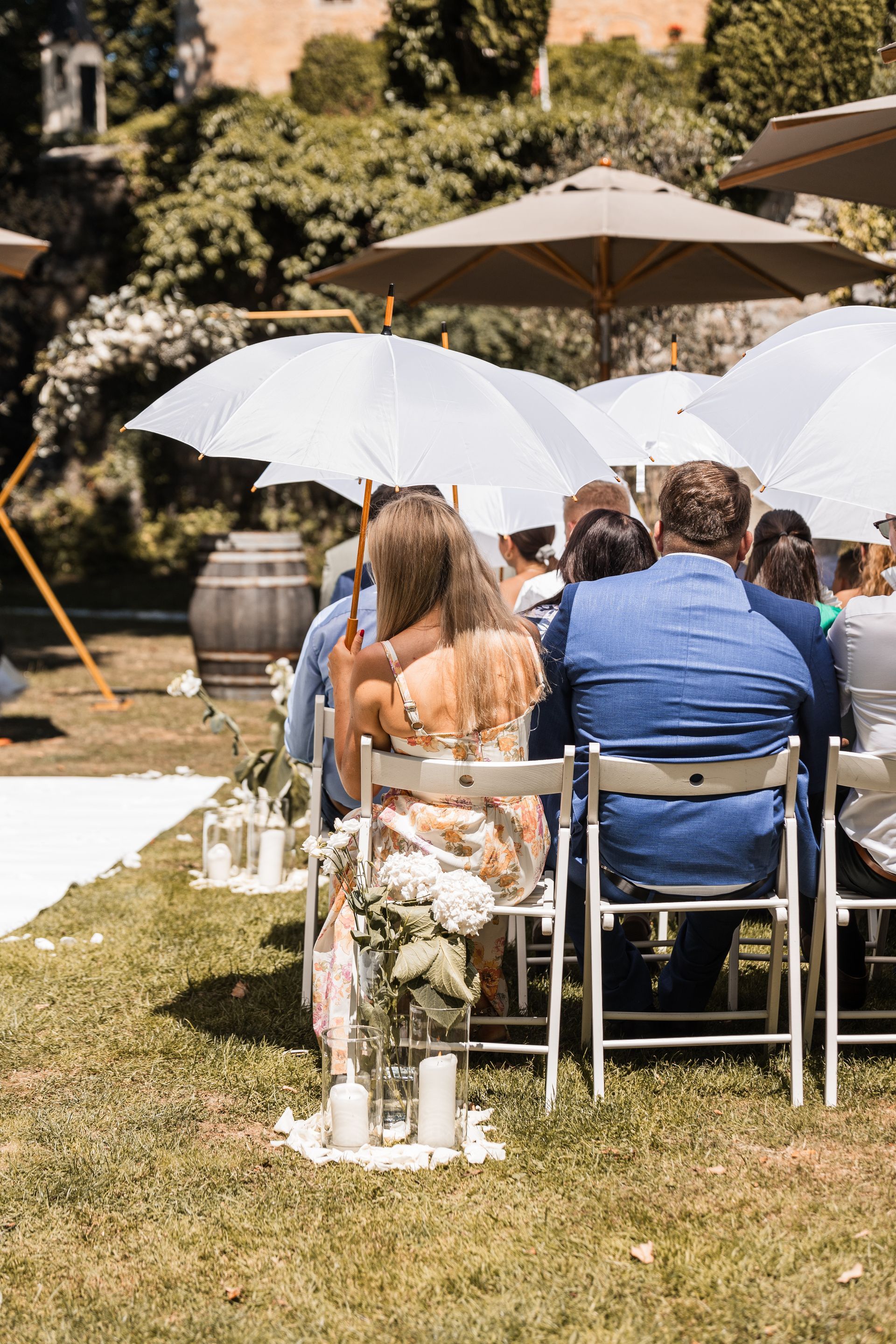 Hochzeitsgäste bei der freien Trauung Aud diesem Foro sieht man die Hochzeitsgäste bei der freien Trauung