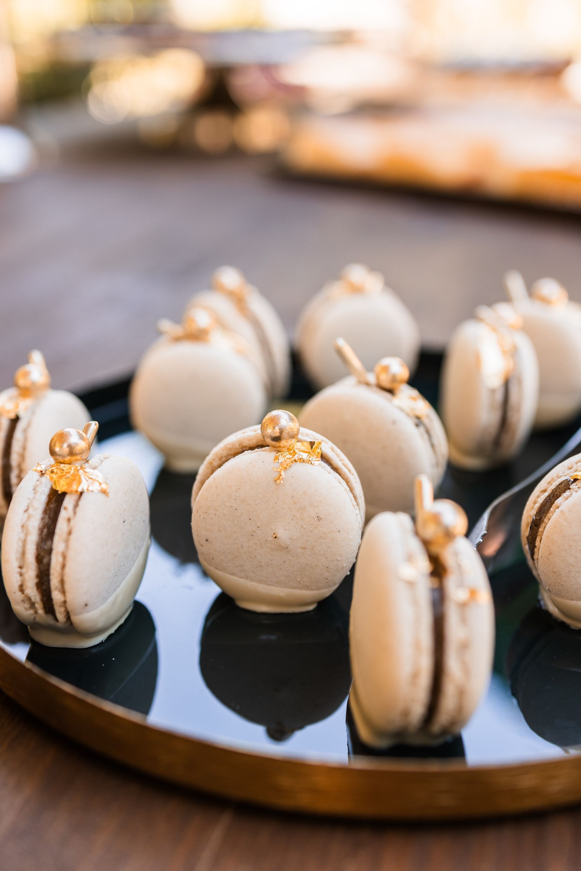 Macarons Auf diesem Foto sieht man Macarons