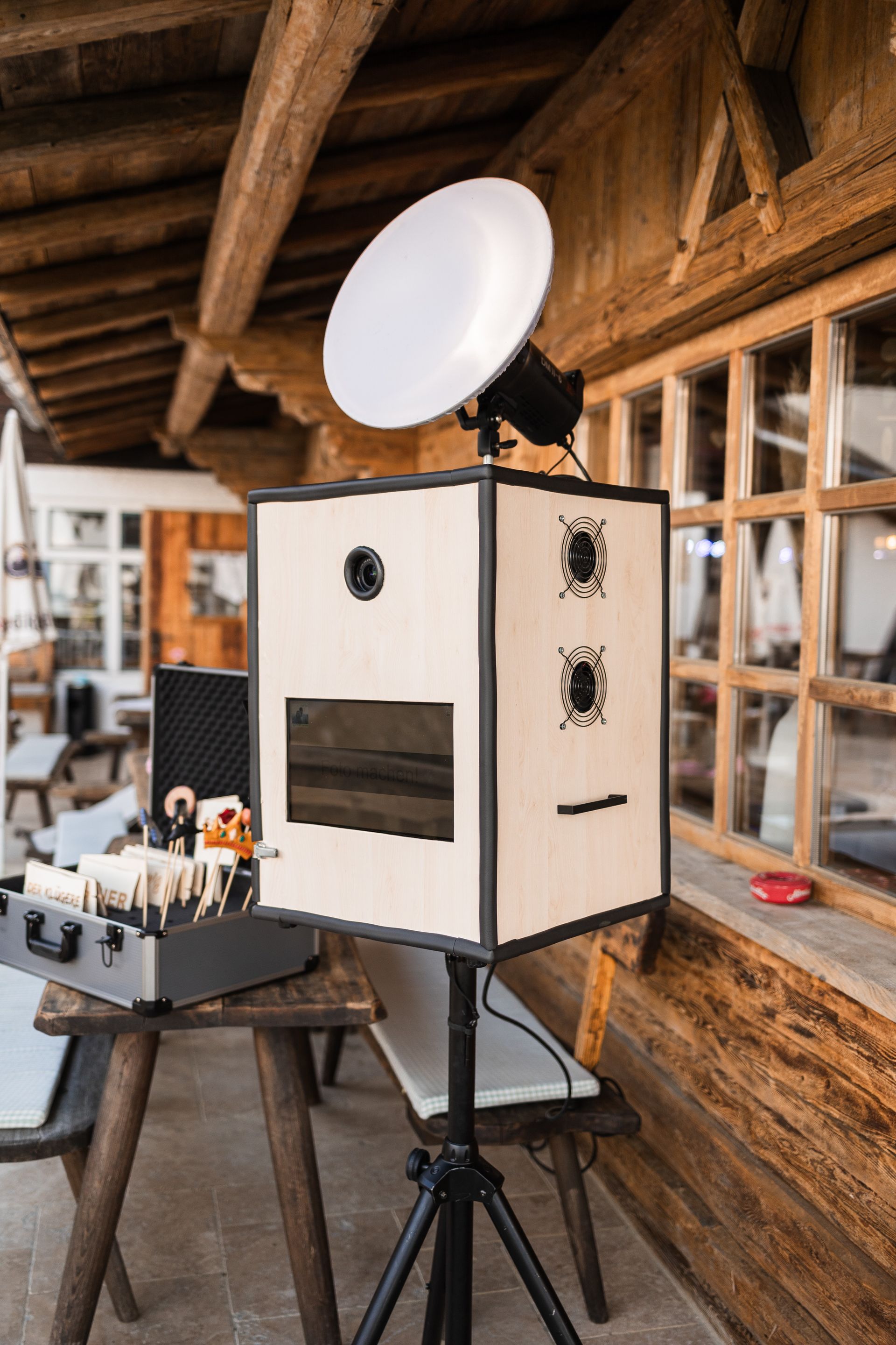 Auf diesem Foto sieht man die Fotobox von Laura Roth Photography