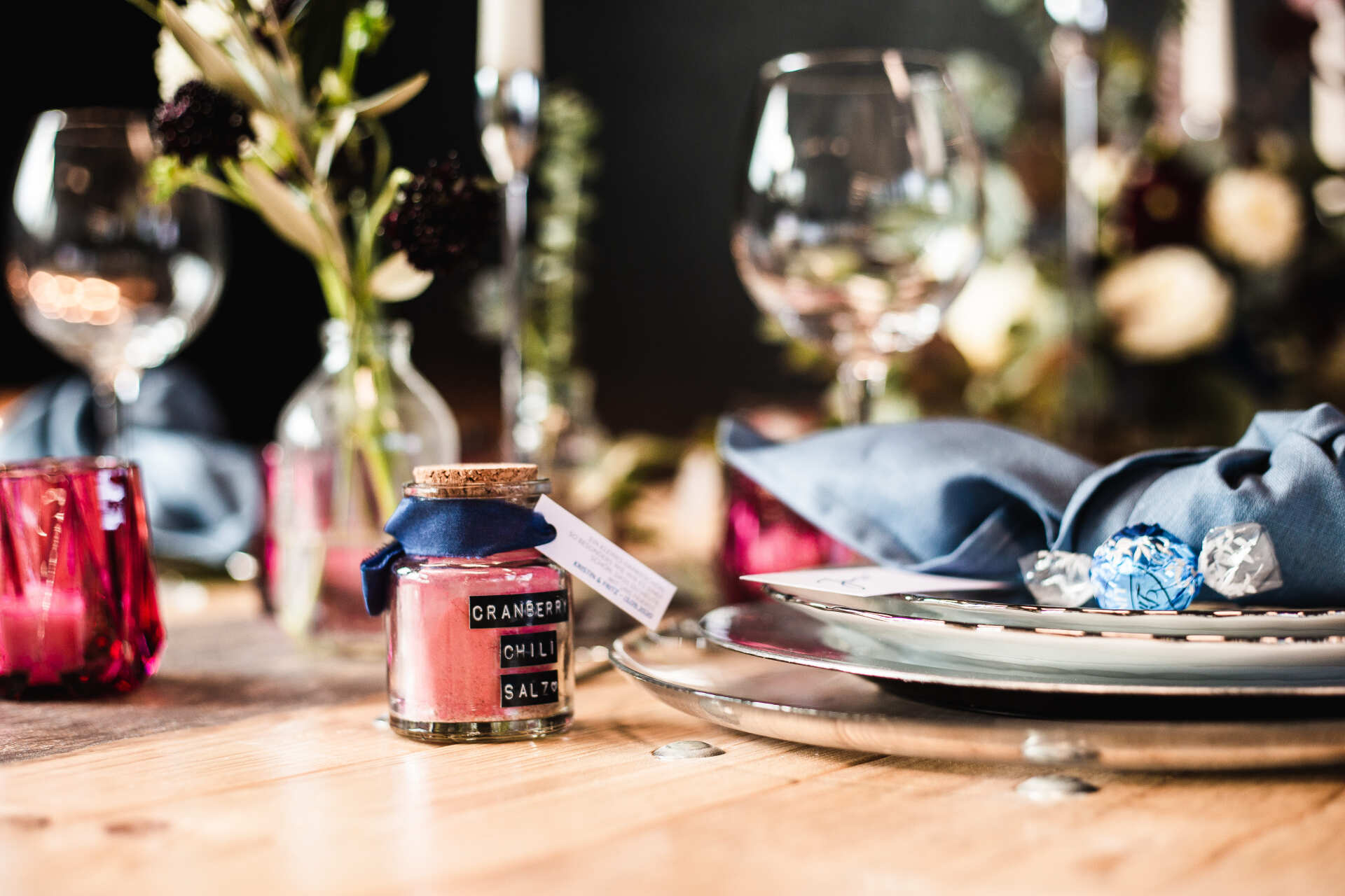 Dekoinspiration Hochzeit Das Bild zeigt eine Dekoinspiration