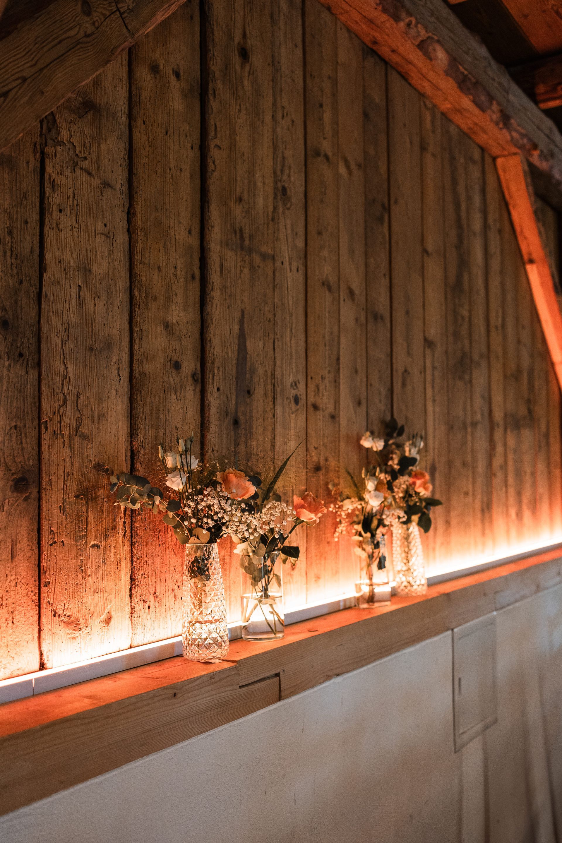 Auf diesem Foto sieht man die Hochzeitsdekoration in Sinzing