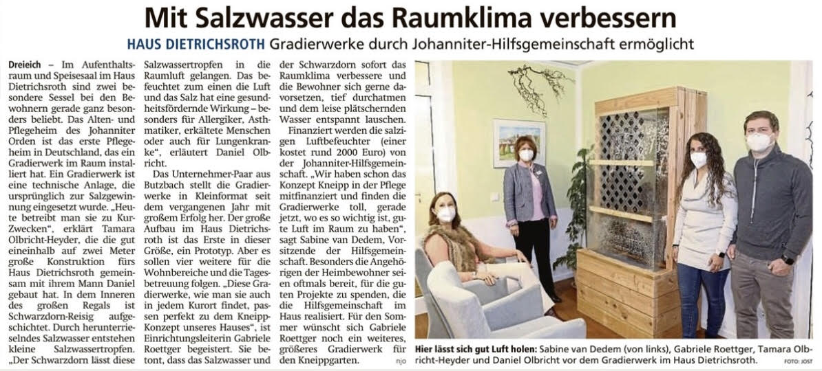 Offenbacher-Post Mit Salzwasser das Raumklima verbessern Offenbacher-Post Mit Salzwasser das Raumklima verbessern
