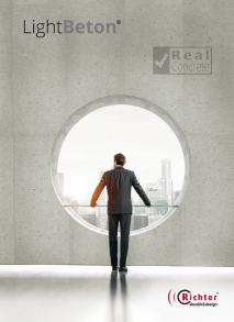 Richter LightBeton real concrete brochure cover