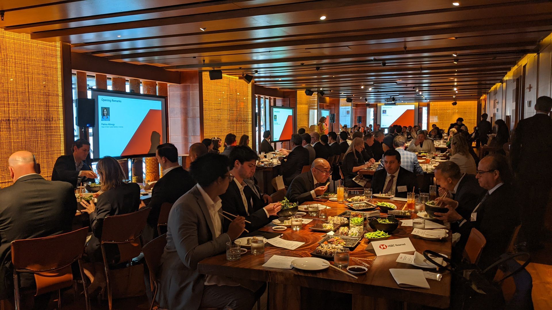 4 Video Screens and Video Distribution in NYC for corporate meeting by The House Of Jax