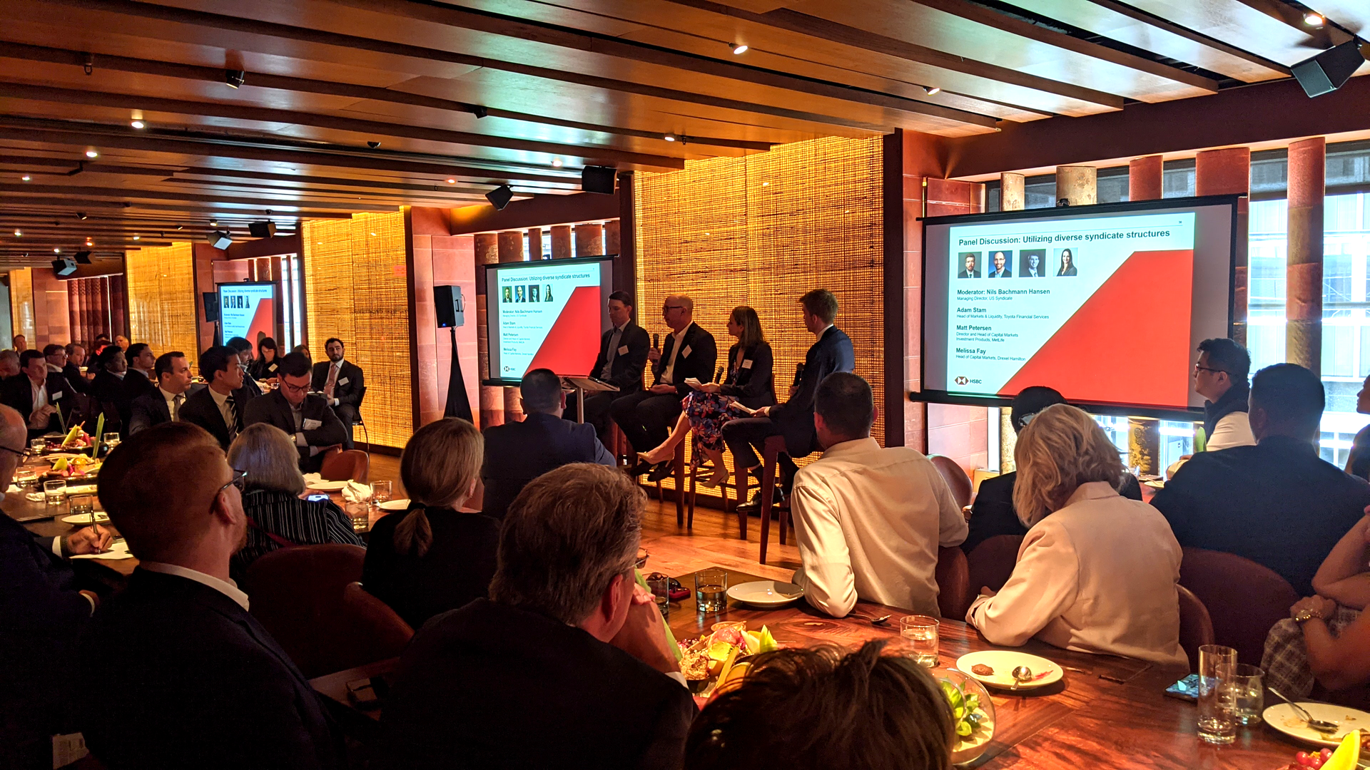 House of Jax Corporate Event with 4 Panelists, Wireless Mics and Projection House of Jax Corporate Event with 4 Panelists, Wireless Mics and Projection