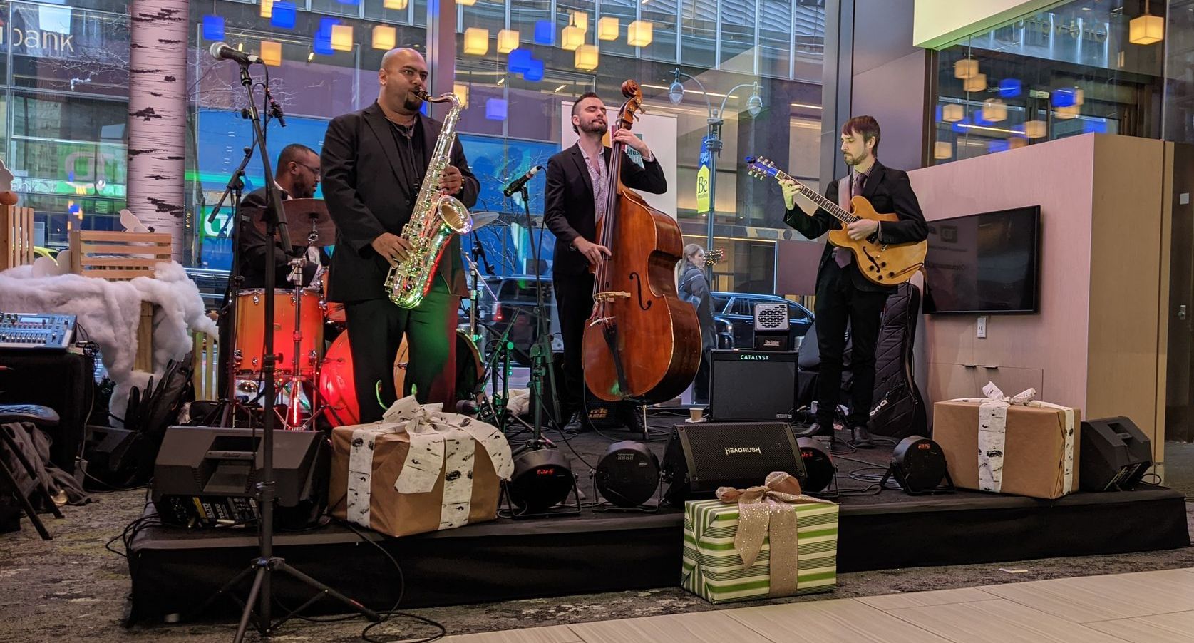 4pc Jazz Band at Corporate Event, Complete Audio Support by The House of Jax  4pc Jazz Band at Corporate Event, Complete Audio Support by The House of Jax