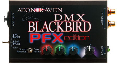 Rental Aeon Raven DMX Blackbird PFX Edition Audio to DMX Controller Rental Aeon Raven DMX Blackbird PFX Edition Audio to DMX Controller