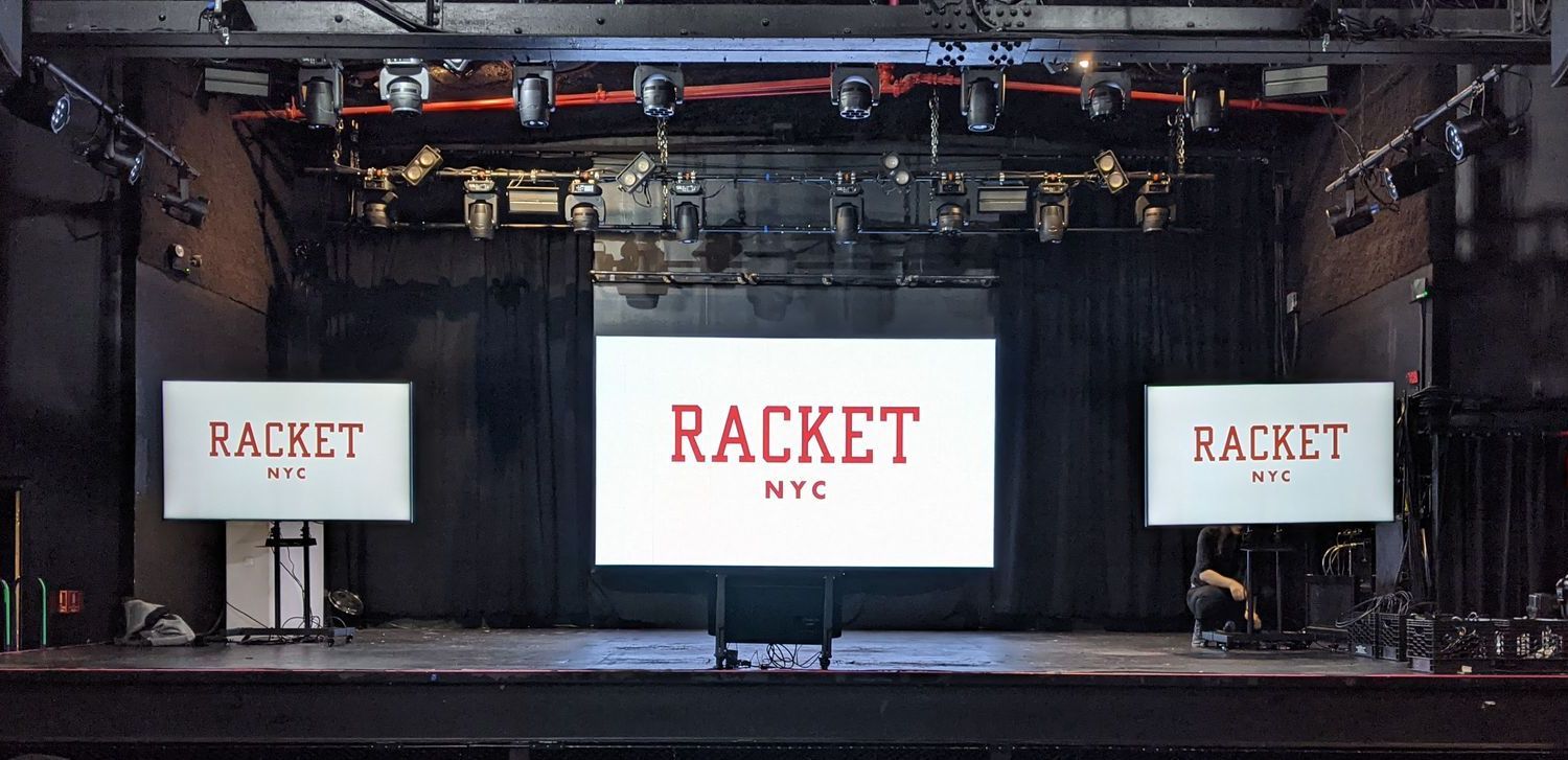 Large TVs for corporate event by The House Of Jax Large TVs for corporate event by The House Of Jax