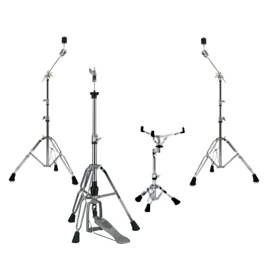 Rental Drum Hardware 4pc - 2x Cymbal, HiHat, Snare Stands Rental Drum Hardware 4pc - 2x Cymbal, HiHat, Snare Stands