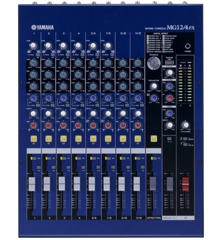 Rental Yamaha MG12/4FX 12CH Analog Mixer in NYC Rental Yamaha MG12/4FX 12CH Analog Mixer in NYC