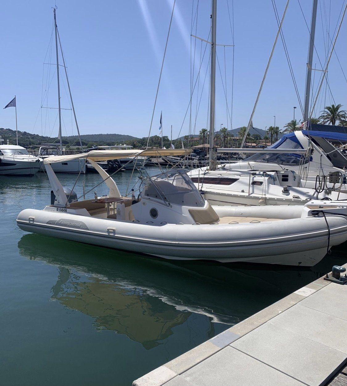 tempest 650 semi rigide saint tropez