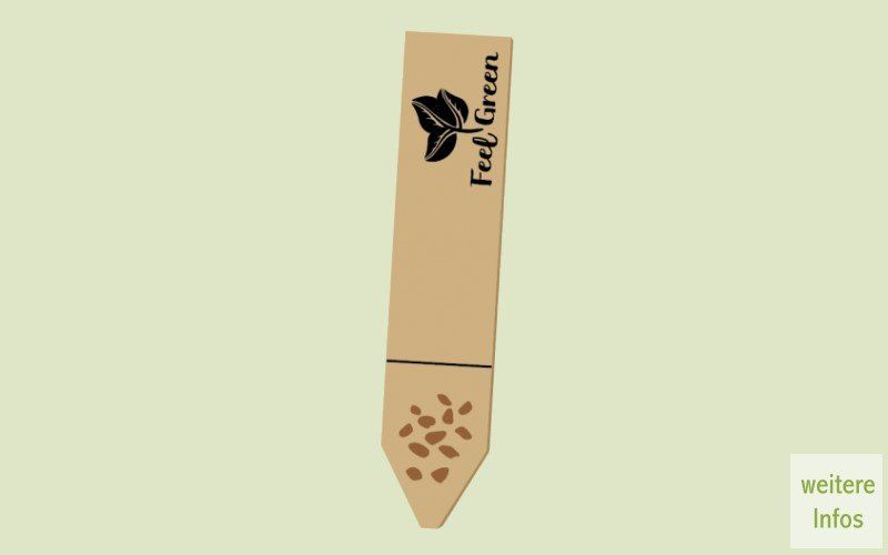 Grow your Own. Saatstick mit Werbebotschaft. Nachaltig. Grün