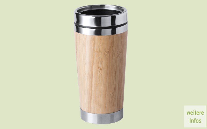 Kaffee-Becher aus Bambus und Edelstahl