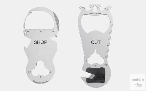 Multifunktionstools als Schlüsselanhänger