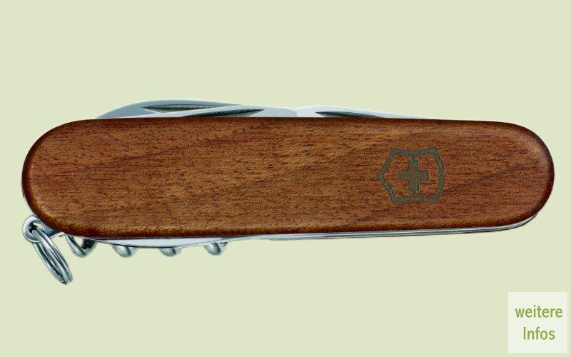 Nachhaltiges Schweizer Offiziersmesser Taschenmesser aus Holz