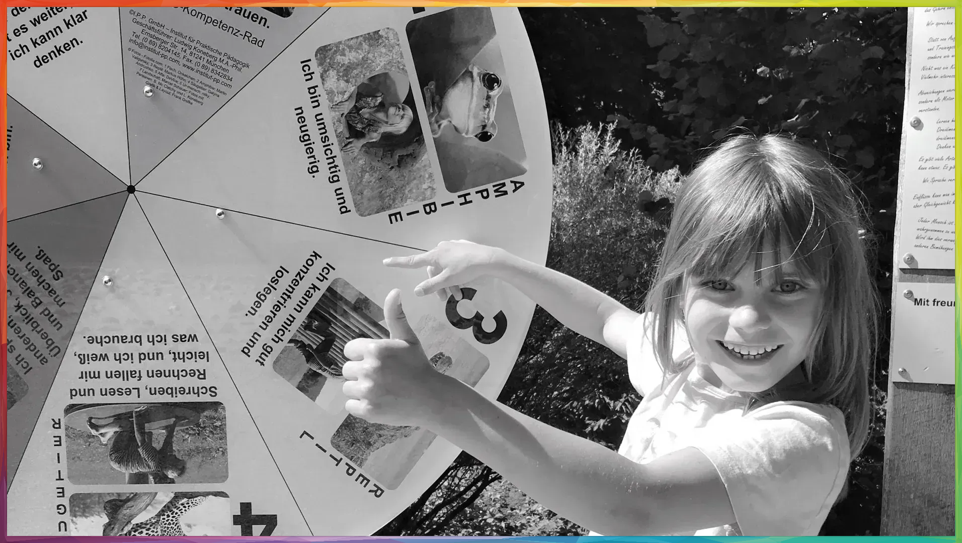 Drehrad Drehrad mit Kind