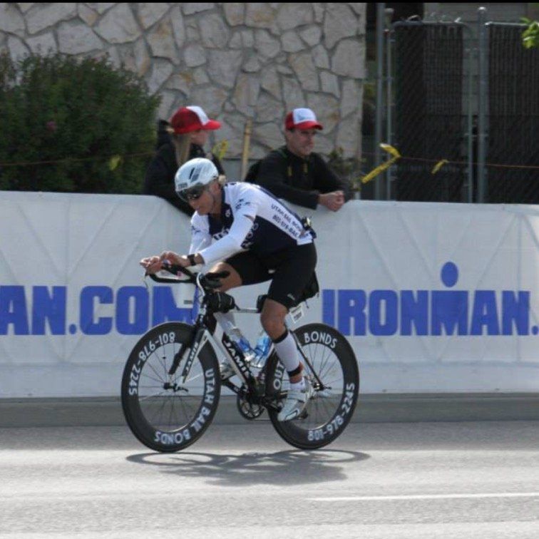 Mr. Wright During a Bike Race