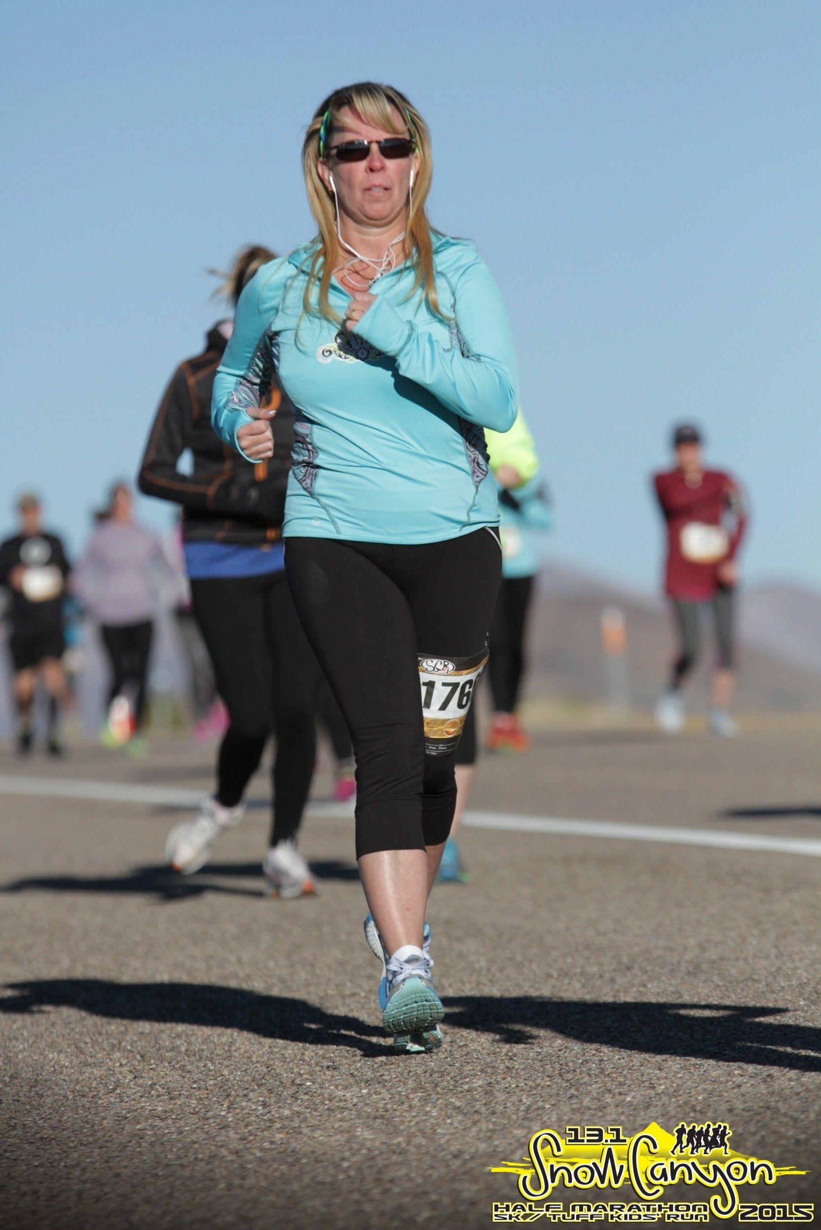 Mrs. Wright running in an endurance competition