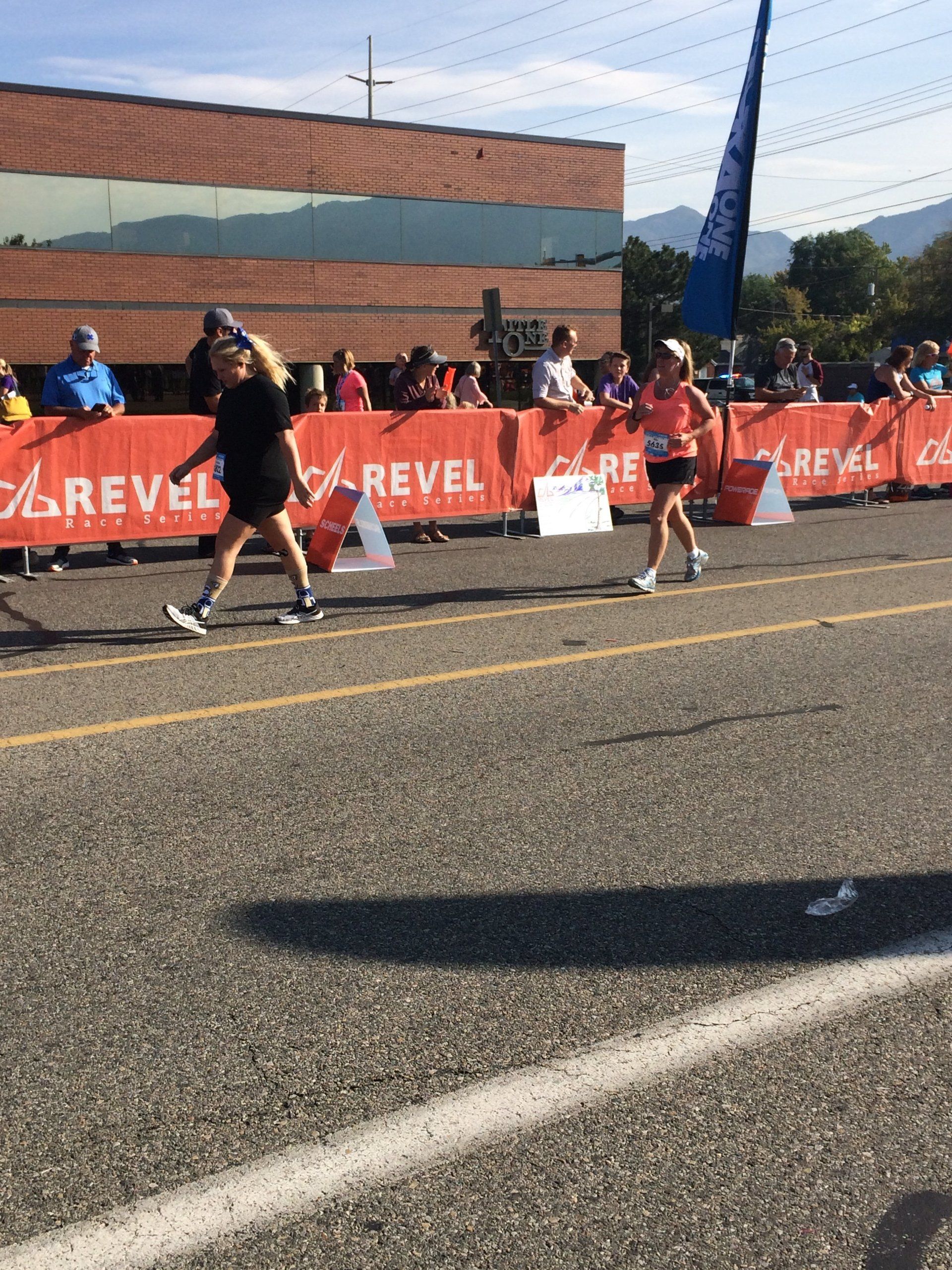 Runners during an event