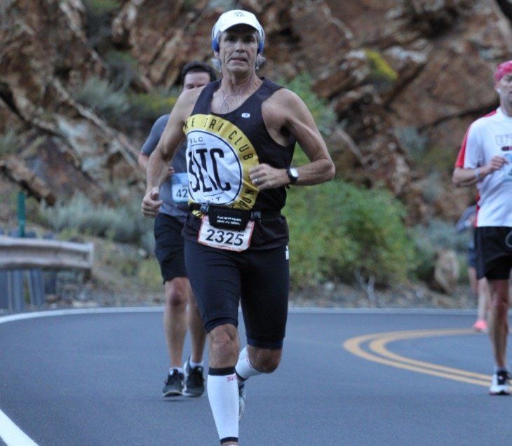 Mr. Wright Running in a Competition
