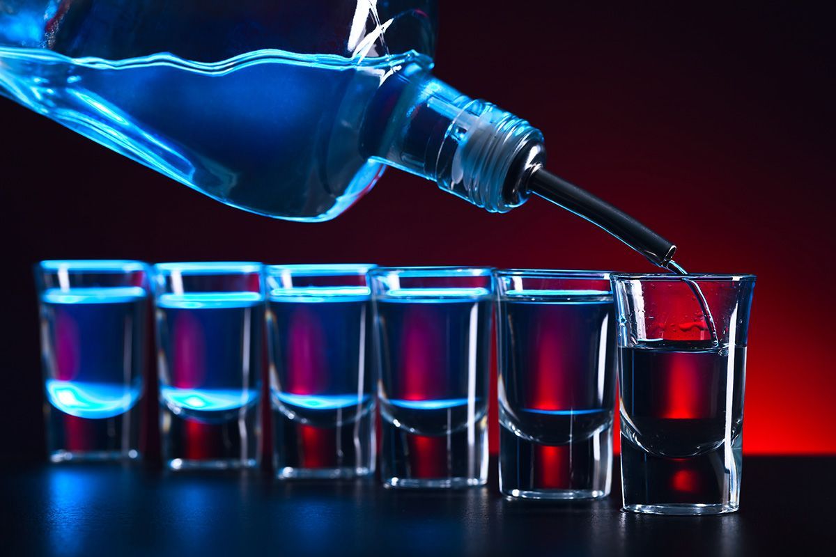 Soirée dans un bar de glace