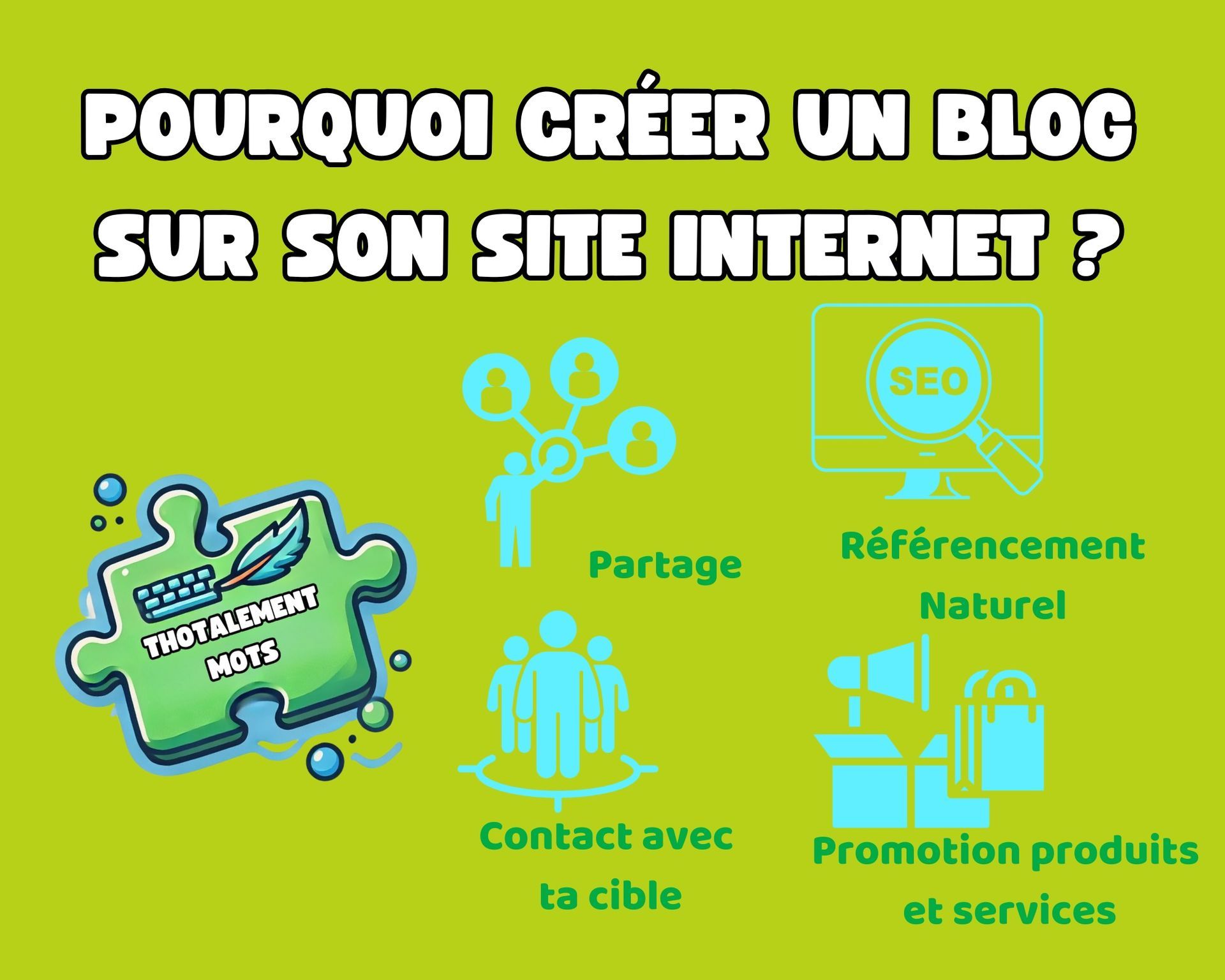 Pourquoi créer un blog sur ton site internet ? Pourquoi créer un blog sur ton site internet ? Découvre les 4 avantages dans l'article