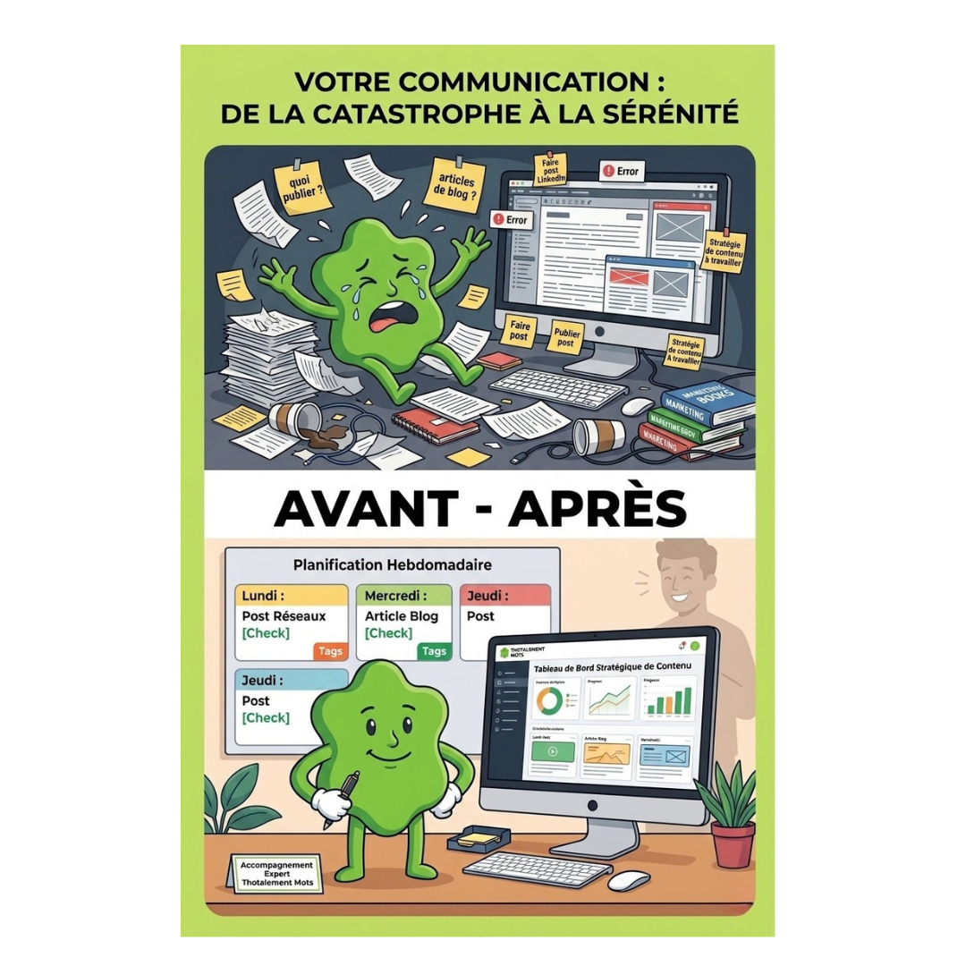 Pourquoi se faire accompagner par un rédacteur web SEO ? Avant et après le travail avec Thotalement Mots, rédactrice web.