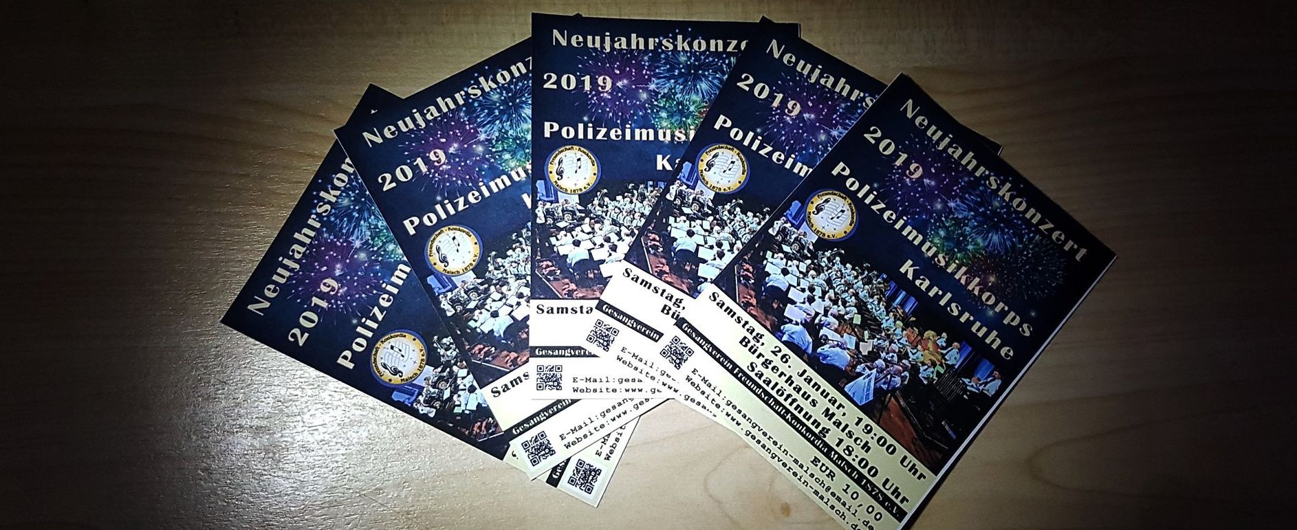 Eintrittskarten für das Polizeimusikkorps Karlsruhe am 26. Januar 2019 in Malsch