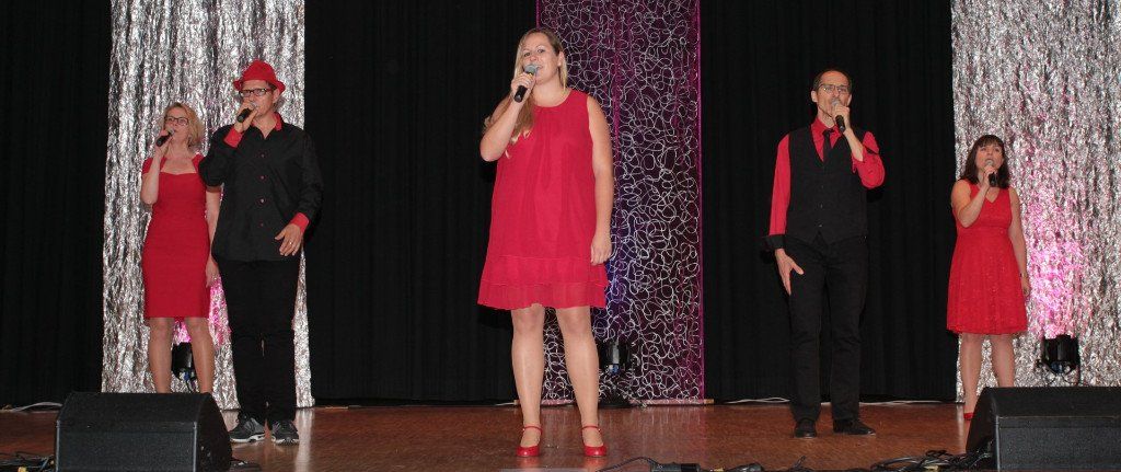 Das Ensemble Gimme Five aus dem Murgtal beim Jubiläumskonzert in Malsch