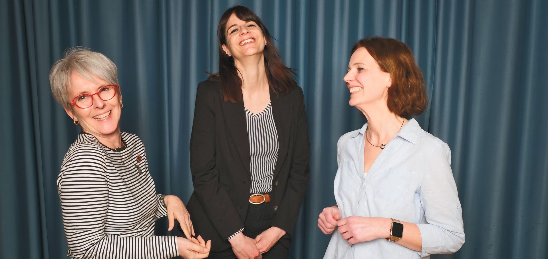 Anette Rösch, Victoria Bösch und Anja Hogh lachen