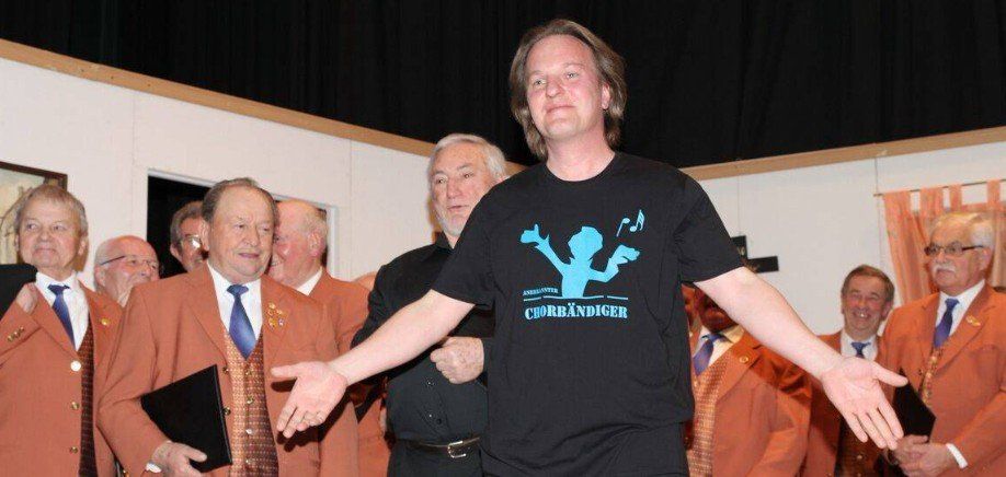 Bernhard Stephan mit T-Shirt