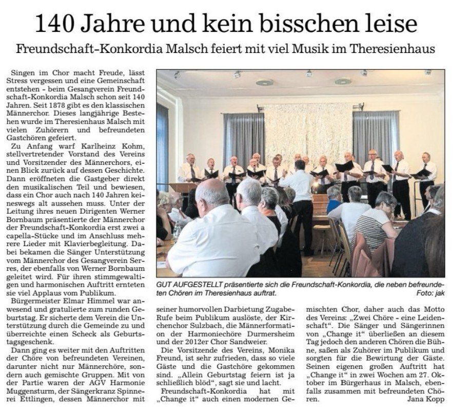 Bericht der
