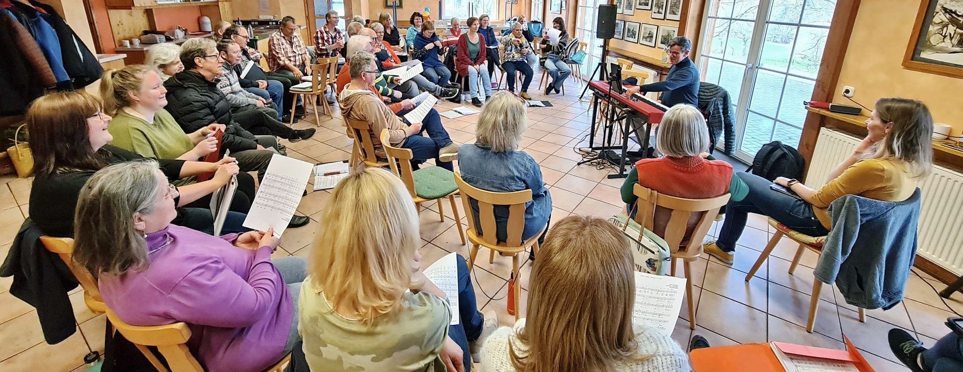 Change it beim Probenwochenende im Wanderheim Spielfinken