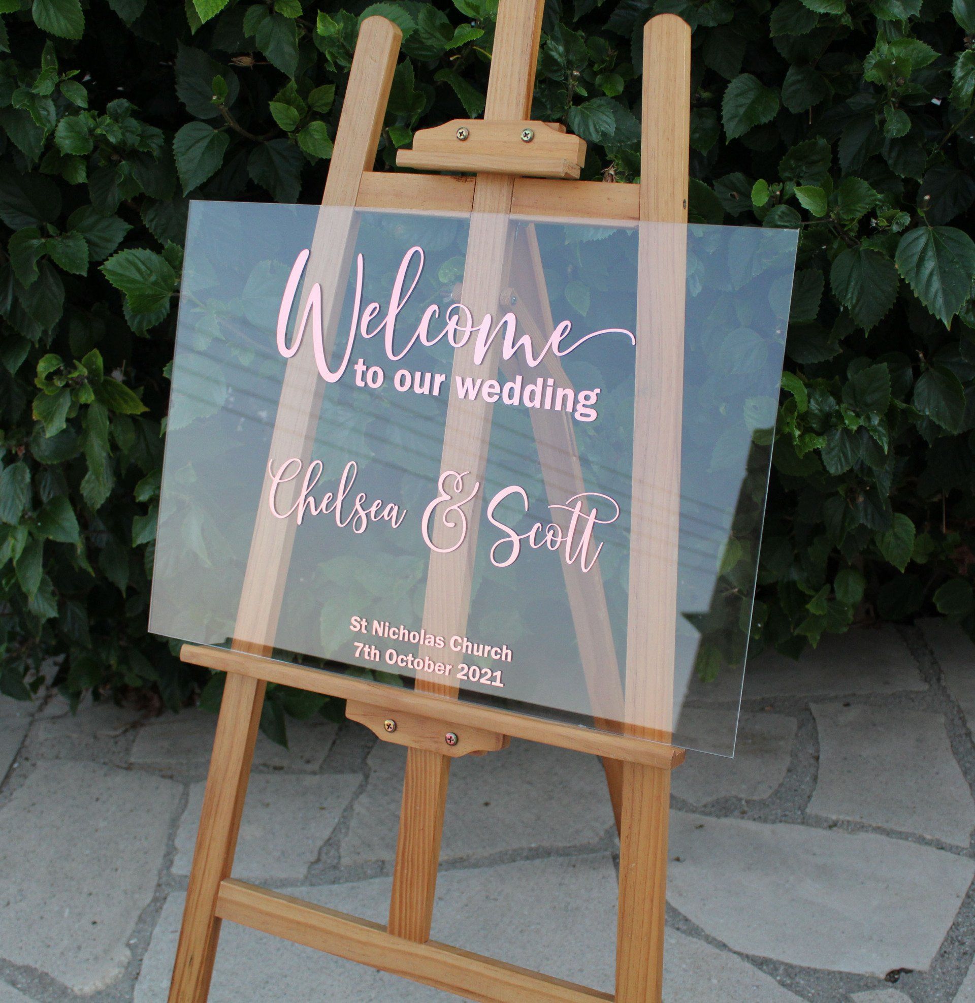 unplugged wedding chalkboard sign