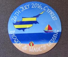 coaster wedding favour
