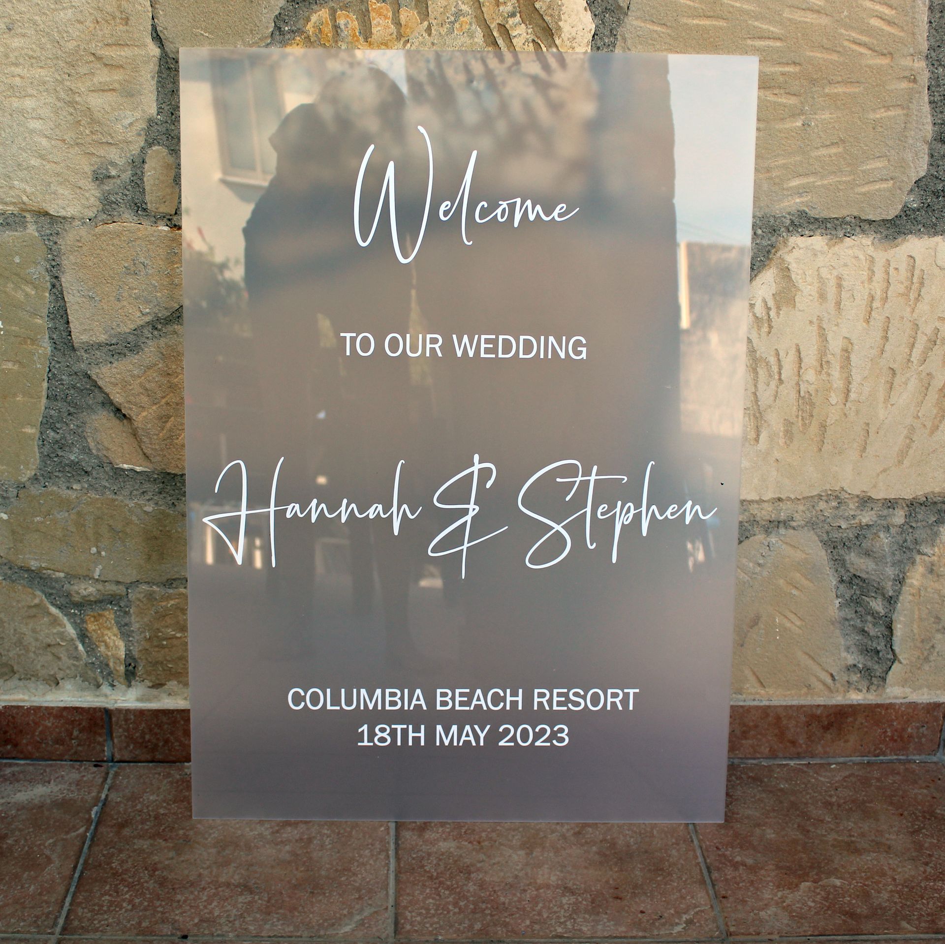 unplugged wedding chalkboard sign