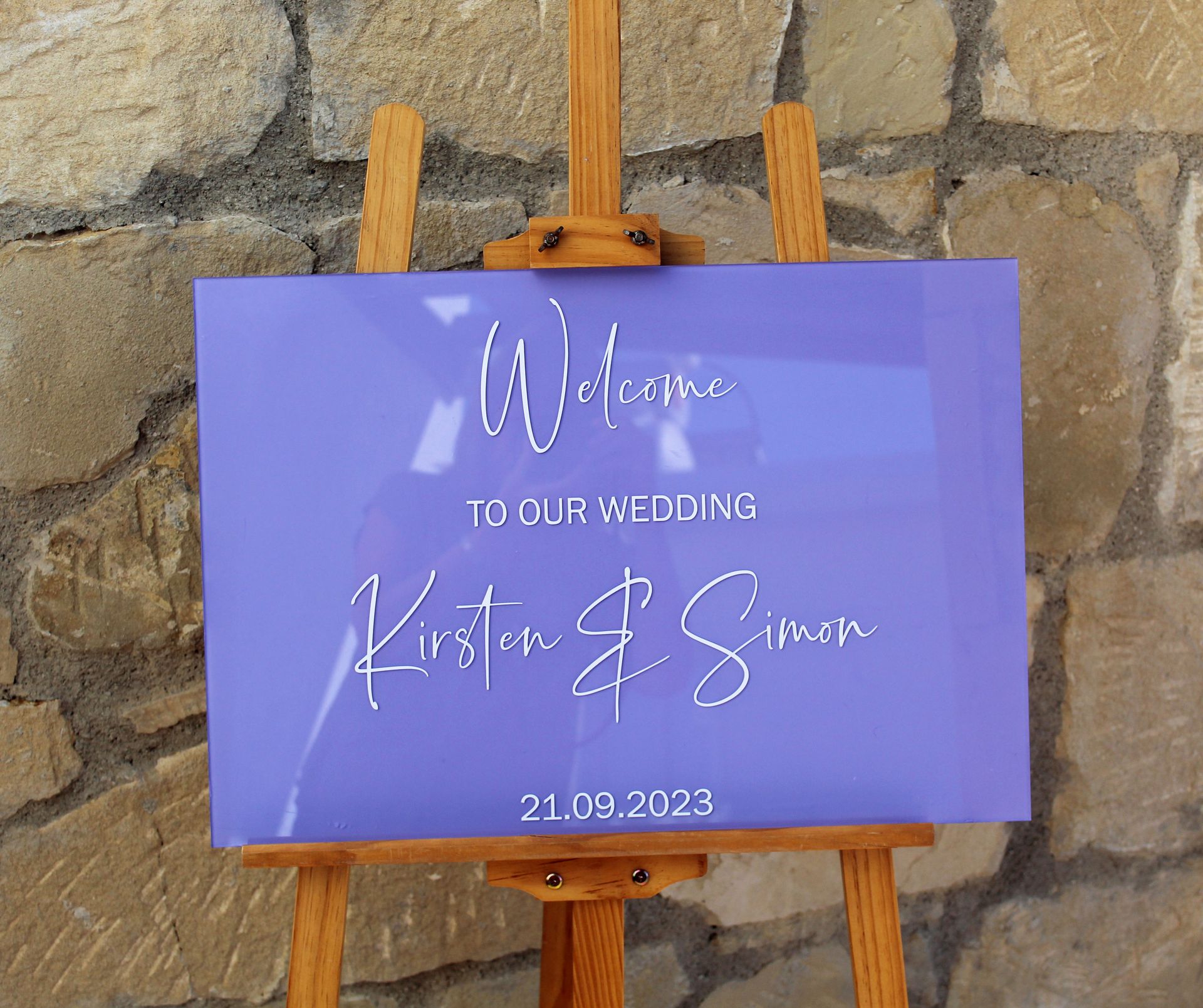 unplugged wedding chalkboard sign