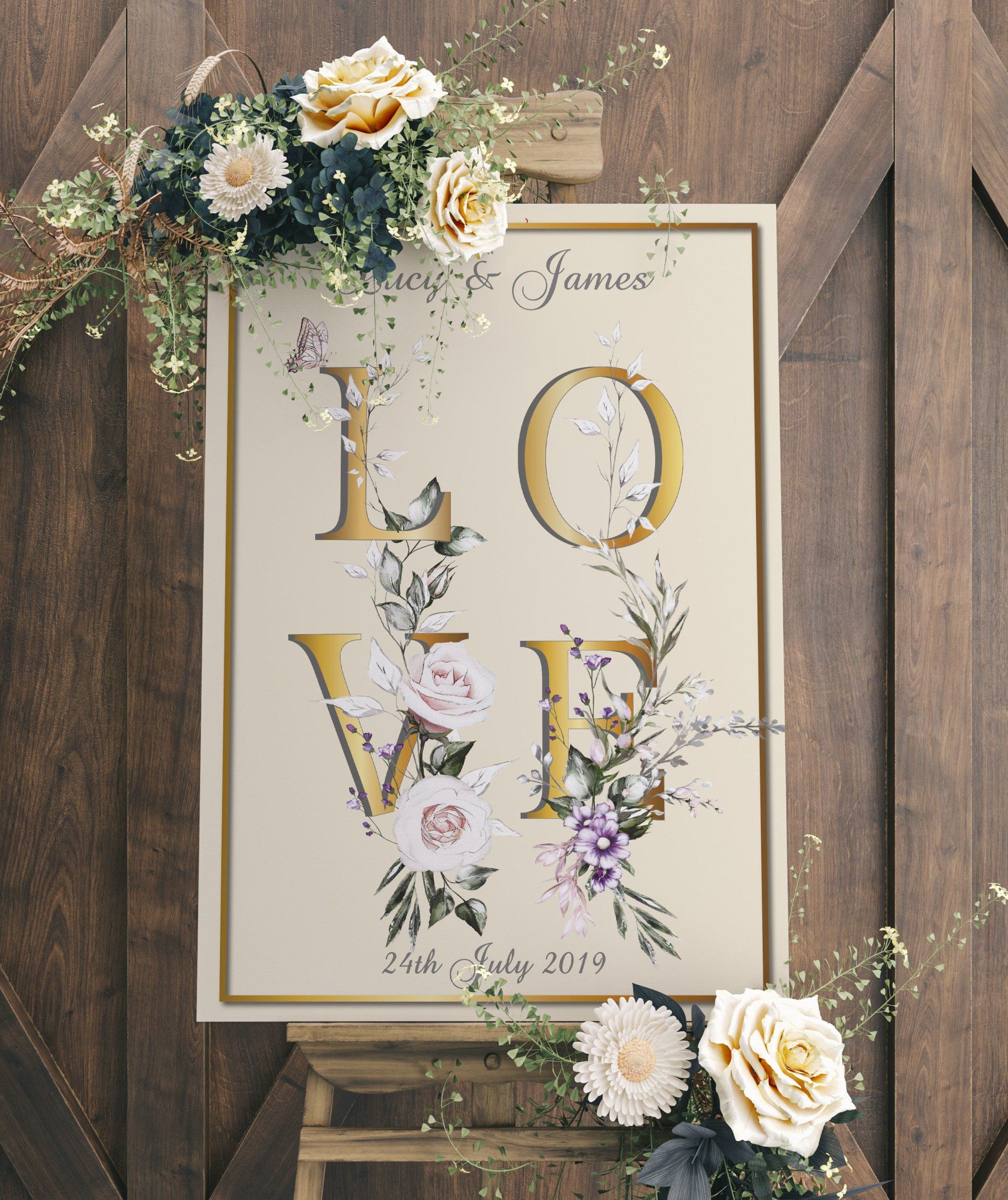 in loving memory wedding sign