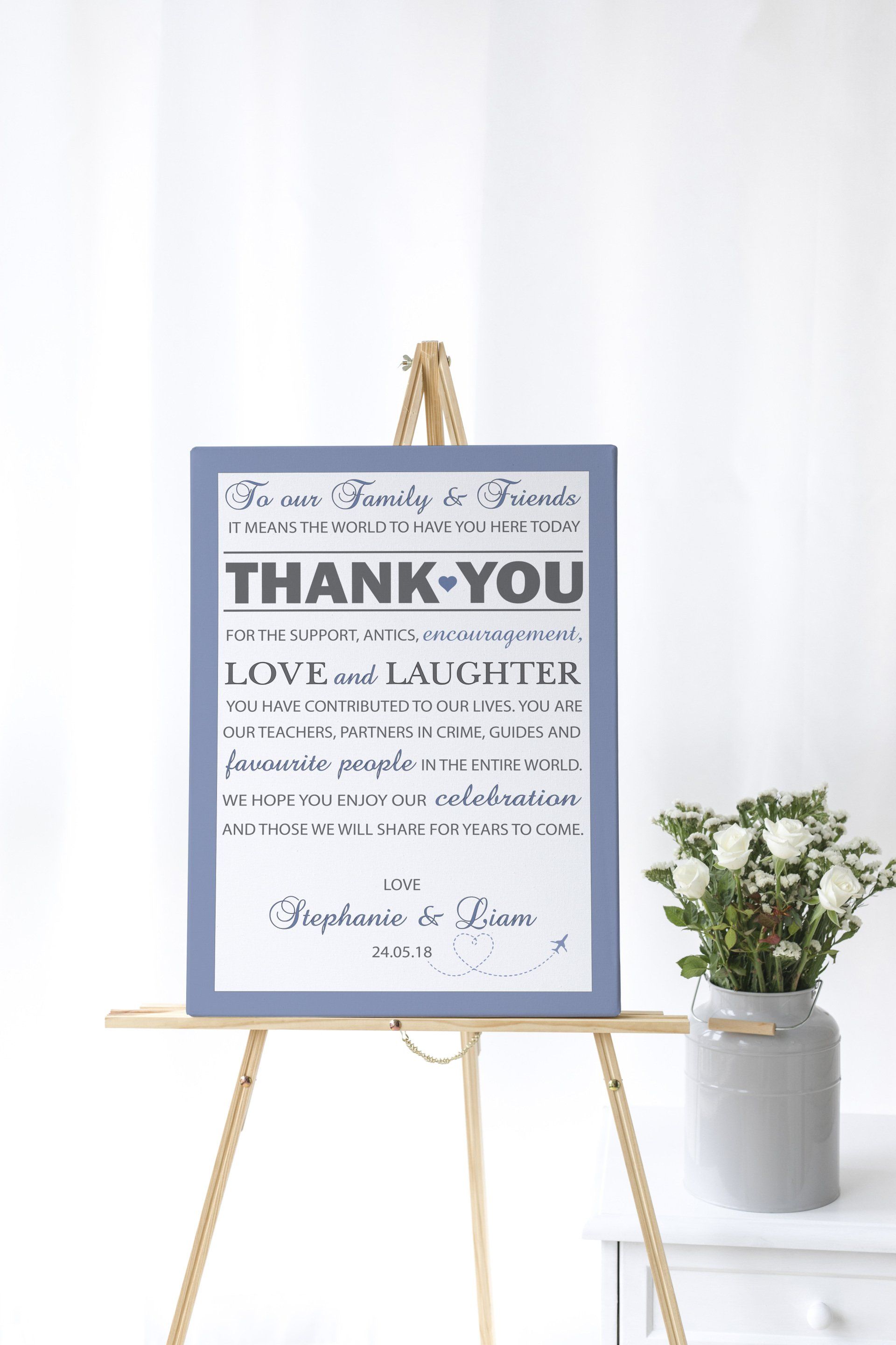 in loving memory wedding sign