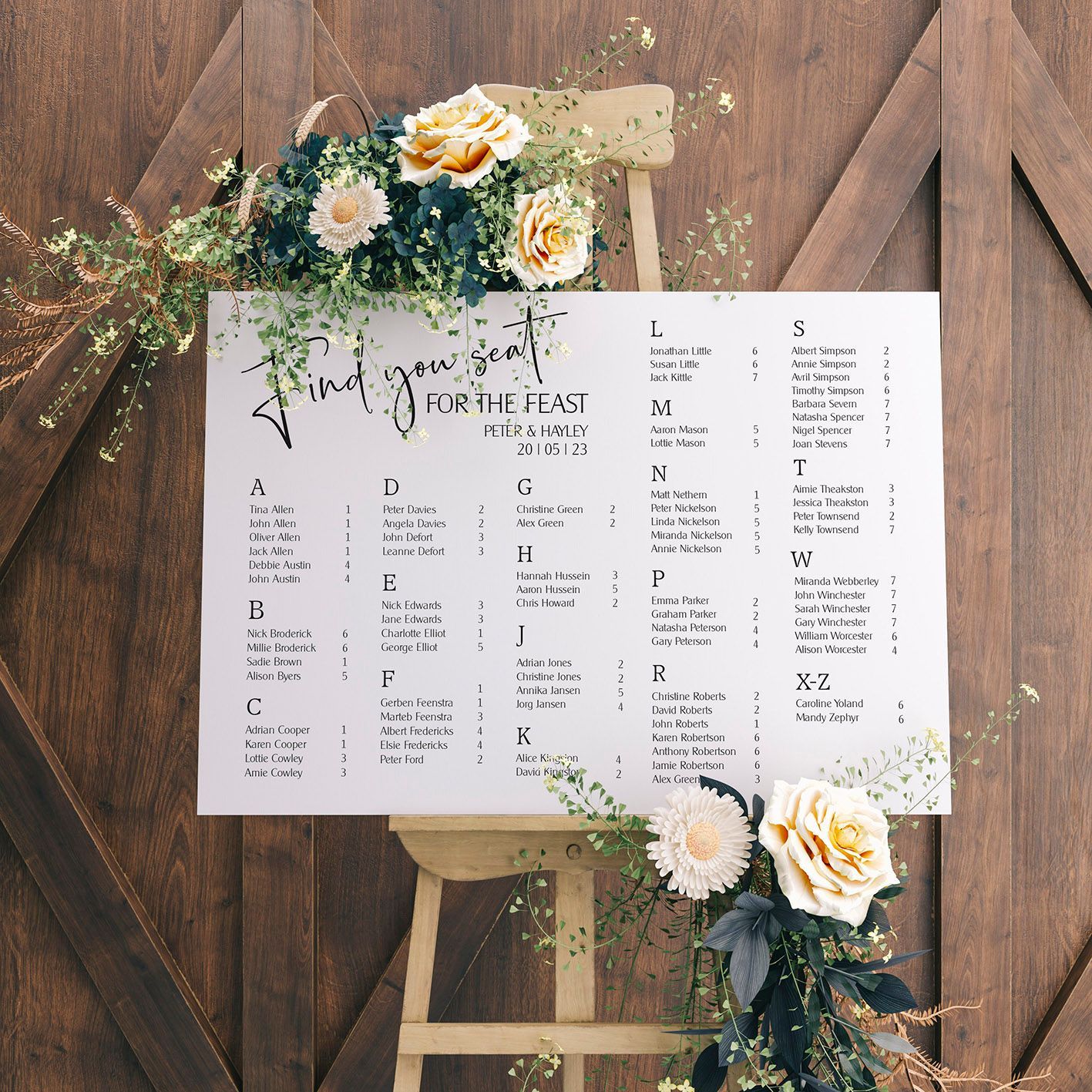 Wedding Welcome Board
