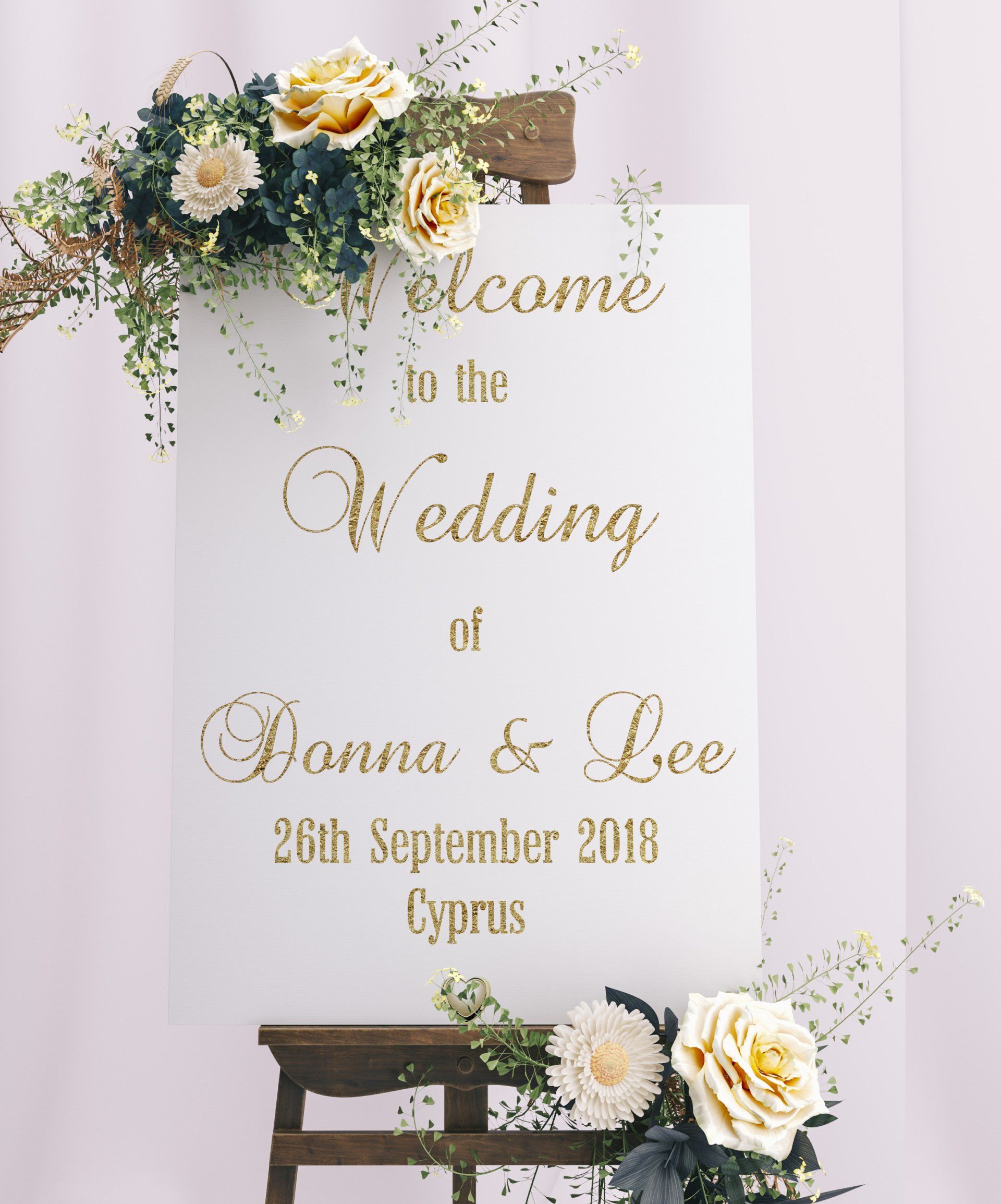 Wedding Welcome Board