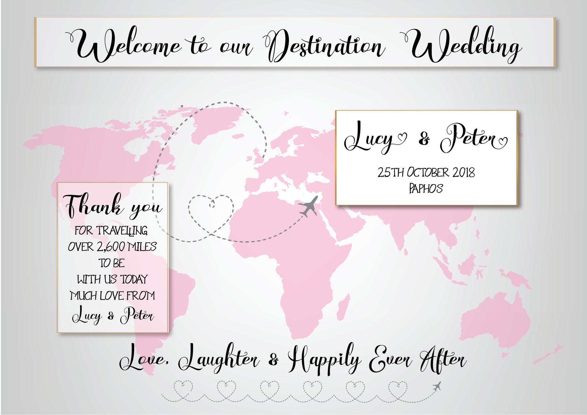 Wedding Welcome Board