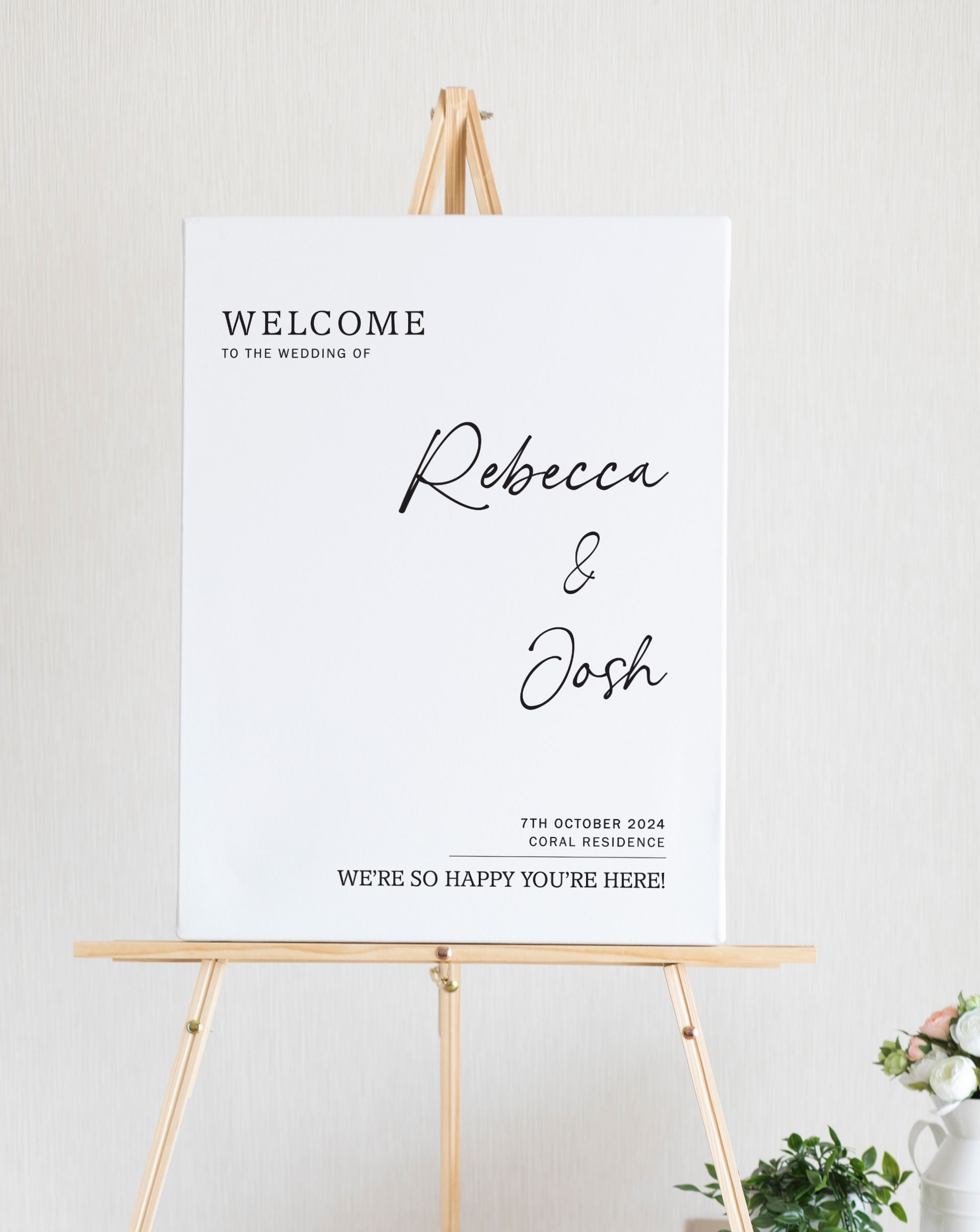 Wedding Welcome Board